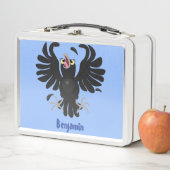 おもしろい熱狂するイラストレーション メタルランチボックス (インサイチュ)