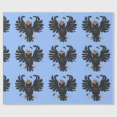 おもしろい熱狂するイラストレーション ラッピングペーパー (フラット)