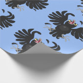 おもしろい熱狂するイラストレーション ラッピングペーパー (角)