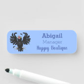 おもしろい熱狂するイラストレーション 名札 (インサイチュ)