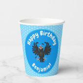 おもしろい熱狂するイラストレーション 紙コップ (裏面)