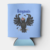 おもしろい熱狂するイラストレーション 缶クーラー (正面)