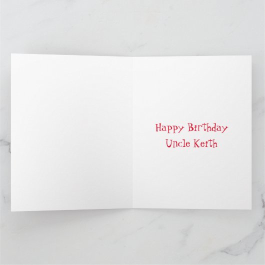 おもしろい熱狂するロバパーソナライズされたー誕生日カード カード (内部)