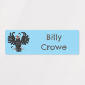 おもしろい熱狂する声で笑うパーソナライズされた ラベル (デザイン2)