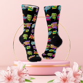 おもしろい熱狂する引用文ノベルティ ソックス