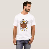 おもしろい熱狂する感謝祭 Tシャツ (正面フル)
