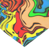 おもしろい熱狂する色パターンテーブルランナー ミディアムテーブルランナー (コーナー)