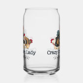 おもしろい熱狂する鶏レディーファームハウス ガラス缶 (左)