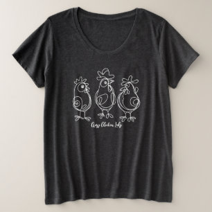 おもしろい熱狂するTシャパーソナライズされたツ プラスサイズTシャツ