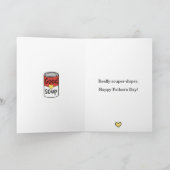 おもしろい父の日のダジャレ 父の日のジョーク ソーパー ダッド シーズンカード (内部)