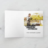 おもしろい父の日グリルパパ写真雑誌カバー カード (内部)