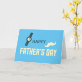 おもしろい父の日空白の カード (黄色い花)