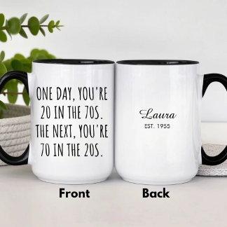 おもしろい父の日70歳の誕生日コーヒー マグカップ