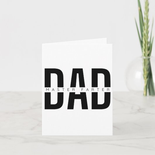 おもしろい父の日 カード (正面)