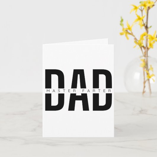 おもしろい父の日 カード (黄色い花)