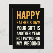 おもしろい父の日 シーズンカード (正面/裏面)