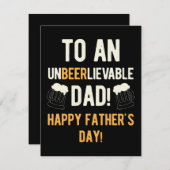 おもしろい父の日 シーズンカード (正面/裏面)