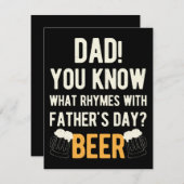 おもしろい父の日 シーズンカード (正面/裏面)