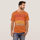 おもしろい父の日 世界一の屁こき お父さんだってば Tシャツ (正面フル)