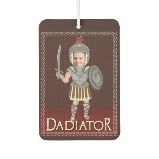 おもしろい父の日 |写真カスタムパパ カーエアーフレッシュナー (正面)