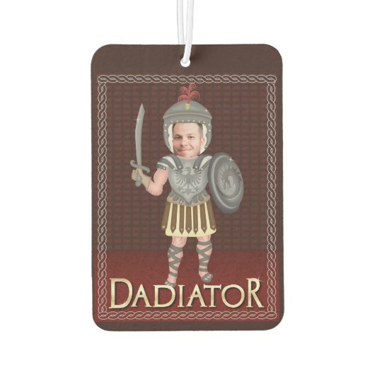 おもしろい父の日 |写真カスタムパパ カーエアーフレッシュナー (裏面)