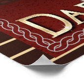 おもしろい父の日 |写真カスタムパパ ポスター (角)