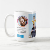 おもしろい父の日Instagramソーシャルメディアのフォトリール コーヒーマグカップ (左)