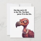 おもしろい父の70歳の誕生日カード エイジングユーモア シーズンカード (正面)