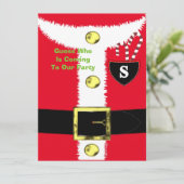 おもしろい父クリスマスパーソナライズ 招待状 (スタンド正面)