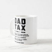 おもしろい父税の定義 父の日ギフト レトロ コーヒーマグカップ (正面左)