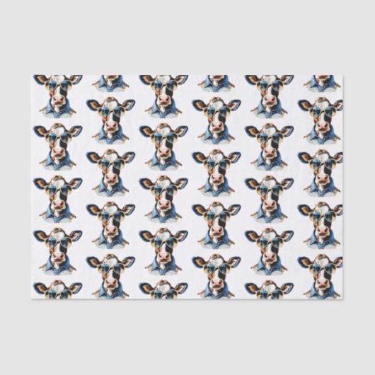 おもしろい牛のシスタイリッシュェーズ 薄葉紙 (正面)