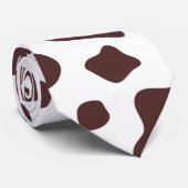 おもしろい牛の茶色の斑点、獣毛プリント、家畜 ネクタイ (ロール)