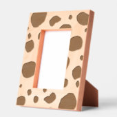 おもしろい牛プリント西スポットパターン レーザー彫刻フレーム (左)