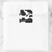 おもしろい牛プリント パーソナライズされた スクエアシール (バッグ)