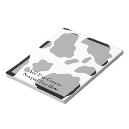 おもしろい牛プリント パーソナライズされた ノートパッド