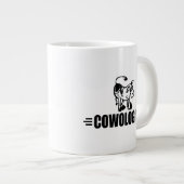 おもしろい牛 ジャンボコーヒーマグカップ (正面右)