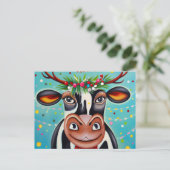 おもしろい牛 ポストカード (スタンド正面)