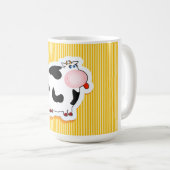 おもしろい牛、マグ コーヒーマグカップ (正面右)