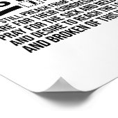 おもしろい牧師の感謝のギフトキリスト教説教者 ポスター (角)