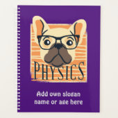 おもしろい物理フランスの学ブルドッグ科学先生ギフト プランナー手帳 (正面)