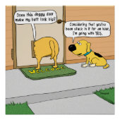 おもしろい犬お尻のドギードアポスター ポスター (正面)