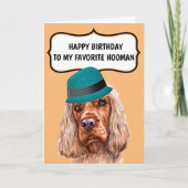 おもしろい犬お気に入りののカスタム カード (正面)