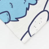 おもしろい犬がペットの動物の漫画のパターンを生む フリースブランケット (角)