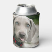 おもしろい犬が写真を舌で突き出す 缶クーラー (缶正面)