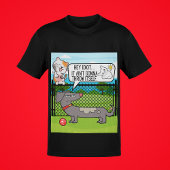 おもしろい犬が店主の注意不足に悩む Tシャツ