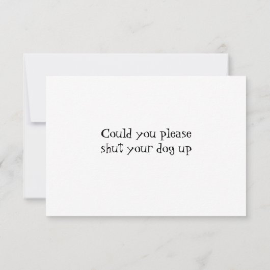 おもしろい犬が飼い犬ありがとう サンキューカード (裏面)