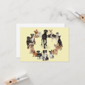 おもしろい犬が飼い犬 カード (正面/裏面インサイチュ)