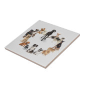 おもしろい犬が飼い犬 タイル (側面)