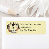 おもしろい犬が飼い犬 ラベル (インサイチュ)