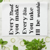 おもしろい犬ことわざフォトキッチンタオル キッチンタオル (折り畳み)